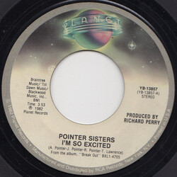 Pointer Sisters I'm So Excited / Dance Electric USED VINYL 7INCH 45 RPM STYRENE STEREO