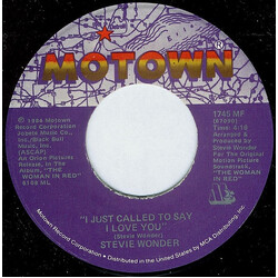 Stevie Wonder I Just Called To Say I Love You USED VINYL 7INCH 45 RPM
