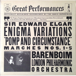 Sir Edward Elgar / Daniel Barenboim / London Philharmonic Orchestra Enigma Variations / Pomp & Circumstance Marches Nos. 1 - 5 Vinyl LP USED