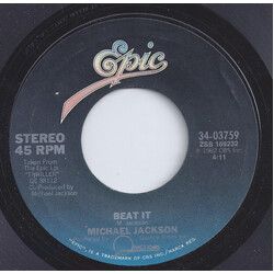 Michael Jackson Beat It USED VINYL 7INCH 45 RPM SINGLE STYRENE