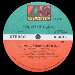 Touch Of Class Let Me Be Your Everything VINYL 12" USED
