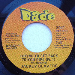 Jackey Beavers Trying To Get Back To You Girl USED VINYL 7INCH 45 RPM