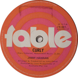 Jimmy Hannan Curly USED VINYL 7INCH 45 RPM