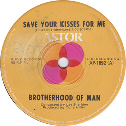 Brotherhood Of Man Save Your Kisses For Me USED VINYL 7INCH 45 RPM SINGLE