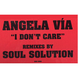 Angela Via I Don't Care USED VINYL 12INCH PROMO 33 S RPM