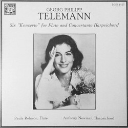 Georg Philipp Telemann / Paula Robison / Anthony Newman Six "Konzerte" for Flute and Concertante Harpsichord Vinyl LP USED