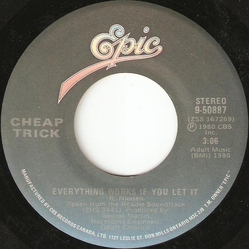 Cheap Trick Everything Works If You Let It Vinyl 7" USED