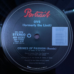 Oattes Van Schaik Crimes Of Passion VINYL 12" USED
