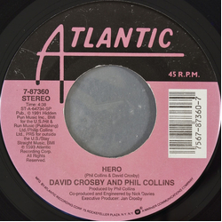 David Crosby / Phil Collins Hero / Coverage Vinyl 7" USED