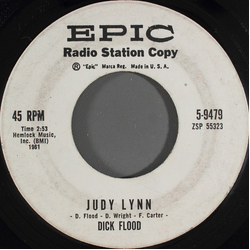 Dick Flood Judy Lynn / Hellbound Train Vinyl 7" USED