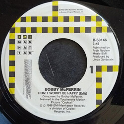 Bobby McFerrin Don't Worry, Be Happy / Simple Pleasures USED VINYL 7INCH 45 RPM SINGLE