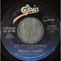 Michael Jackson Don't Stop 'Til You Get Enough USED VINYL 7INCH 45 RPM SINGLE STYRENE STEREO