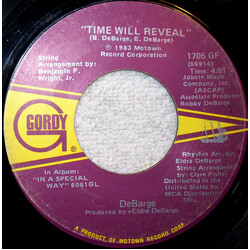 DeBarge Time Will Reveal / I'll Never Fall In Love Again USED VINYL 7INCH 45 RPM SINGLE