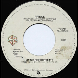 Prince Little Red Corvette VINYL 7" USED