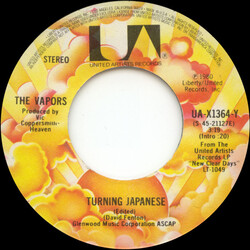 The Vapors Turning Japanese USED VINYL 7INCH 45 RPM SINGLE STEREO