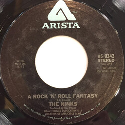 The Kinks A Rock 'N' Roll Fantasy USED VINYL 7INCH 45 RPM SINGLE STYRENE STEREO