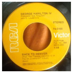 George Hamilton IV Back To Denver / Suzanne USED VINYL 7INCH