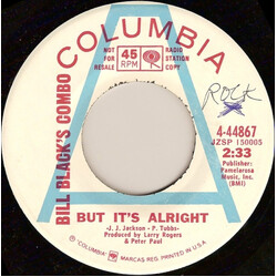 Bill Black's Combo But It's Alright USED VINYL 7INCH 45 RPM STEREO PROMO