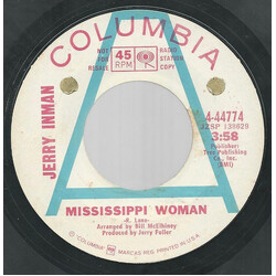 Jerry Inman Mississippi Woman USED VINYL 7INCH 45 RPM PROMO
