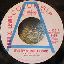 Hugh X. Lewis Mr. Policeman / Everything I Love USED VINYL 7INCH 45 RPM PROMO