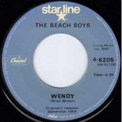 The Beach Boys Wendy USED VINYL 7INCH 45 RPM SINGLE REISSUE