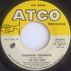 Bee Gees Tomorrow Tomorrow Vinyl 7" USED