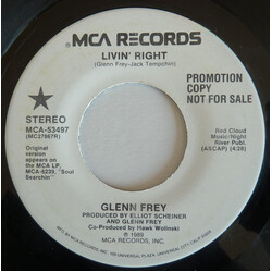 Glenn Frey Livin' Right Vinyl 7" USED