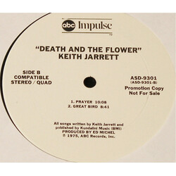 Keith Jarrett Death And The Flower Vinyl LP USED