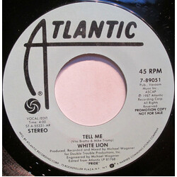 White Lion Tell Me Vinyl 7" USED