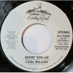 Carl Wilson Givin' You Up Vinyl 7" USED