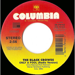 The Black Crowes Only A Fool VINYL 7" USED