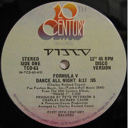 Formula V Dance All Night VINYL 12" USED