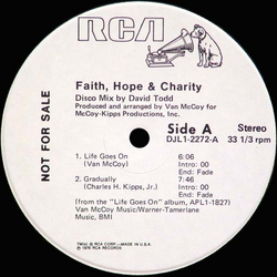 Faith, Hope & Charity Life Goes On Vinyl 12" USED