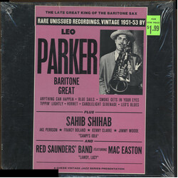 Leo Parker The Late Great King Of The Baritone Sax Vinyl LP USED