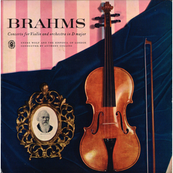 Johannes Brahms / Endre Wolf (2) / Sinfonia Of London / Anthony Collins (2) Concerto For Violin And Orchestra In D Major Vinyl LP USED