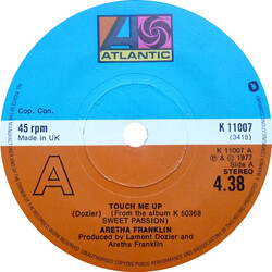 Aretha Franklin Touch Me Up / When I Think About You USED VINYL 7INCH 45 RPM