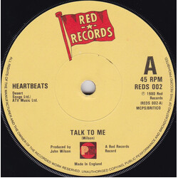 The Heartbeats (8) Talk To Me USED VINYL 7INCH 45 RPM SINGLE