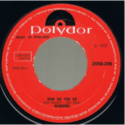 Windows (2) How Do You Do Vinyl 7" USED
