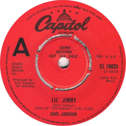 Carl Jackson Lil' Jimmy Vinyl 7" USED