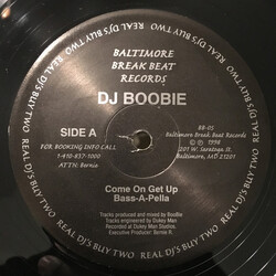 DJ Boobie Come On Get Up USED VINYL 12INCH