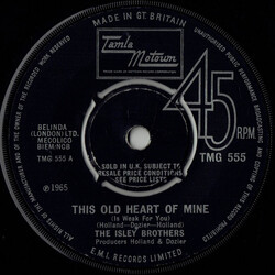 The Isley Brothers This Old Heart Of Mine (Is Weak For You) USED VINYL 7INCH 45 RPM SINGLE REISSUE