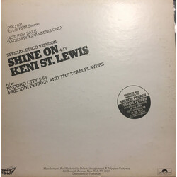 Keni St. Lewis Shine On / Record City USED VINYL 12INCH 33 S RPM PROMO STEREO