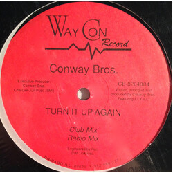 The Conway Brothers Turn It Up Again USED VINYL 12INCH 33 S RPM