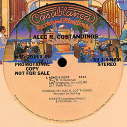Alec R. Costandinos Romeo & Juliet VINYL 12" USED