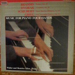 Johannes Brahms / Antonín Dvořák / Franz Schubert / Edvard Grieg / Walter Klien / Beatriz Klien Music For Piano Four Hands Vinyl LP USED