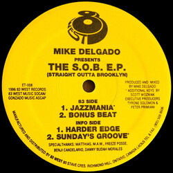 Mike Delgado The S.O.B. E.P. (Straight Outta Brooklyn) VINYL 12" USED