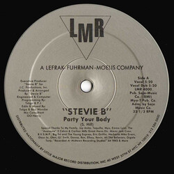 Stevie B Party Your Body USED VINYL 12INCH 33 S RPM