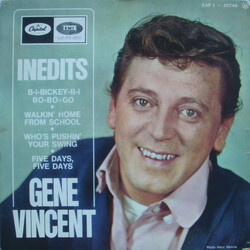 Gene Vincent Inédits USED VINYL 7INCH 45 RPM EP