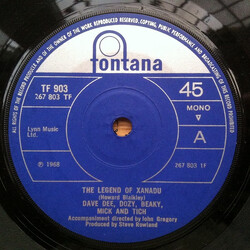Dave Dee, Dozy, Beaky, Mick & Tich The Legend Of Xanadu USED VINYL 7INCH 45 RPM SINGLE MONO