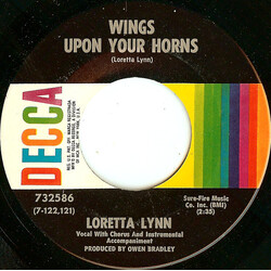 Loretta Lynn Wings Upon Your Horns / Let's Get Back Down To Earth Vinyl 7" USED
